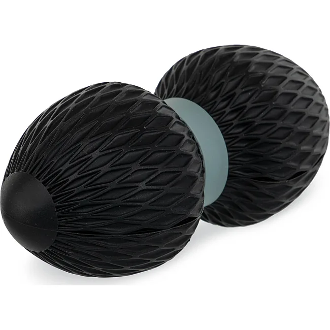 Мяч массажный двойной для МФР и самомассажа Duoball SP-SPORT
 FI-0727 ø6,5см (Серый)