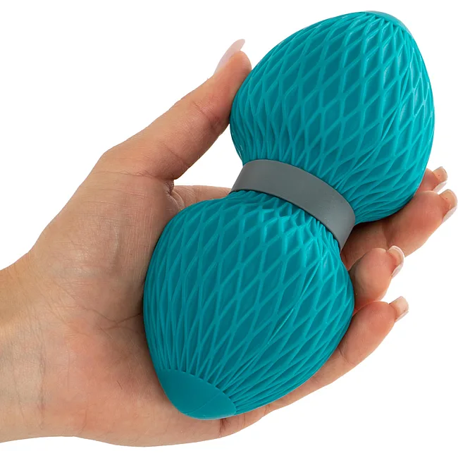Мяч массажный двойной для МФР и самомассажа Duoball SP-SPORT
 FI-0727 ø6,5см (Серый)