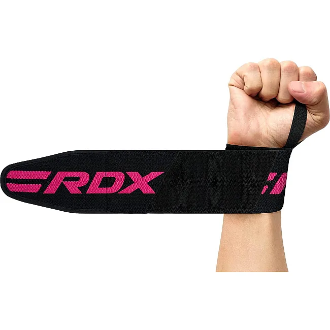 Бинты для запястий (кистовые бинты) RDX W2 Gym Wrist Wraps Pink Pro