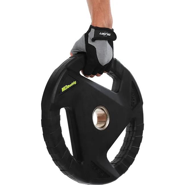 Блин для штанги обрезиненный
 MD Buddy TA-9649-15 51мм 15кг