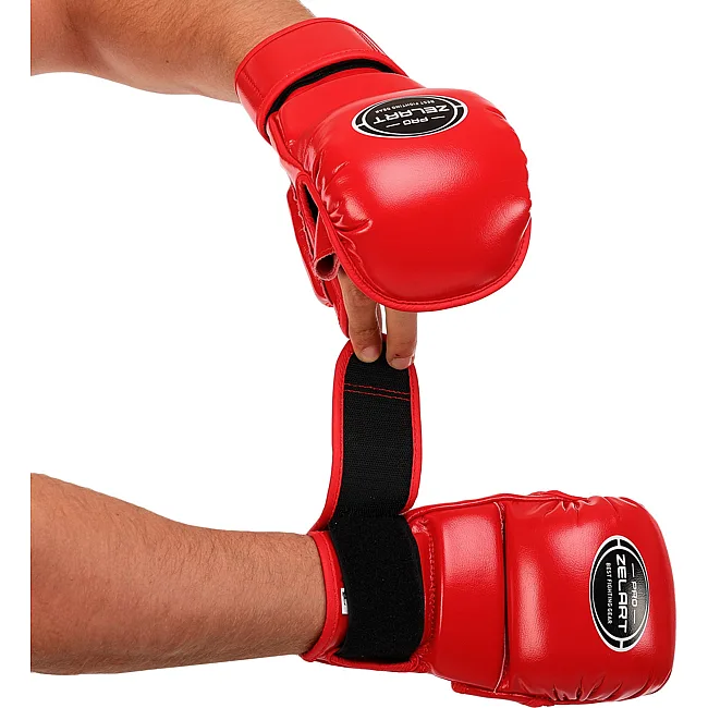 Перчатки Крабы спаринговые для MMA ZELART

 BO-3495 (Красный)