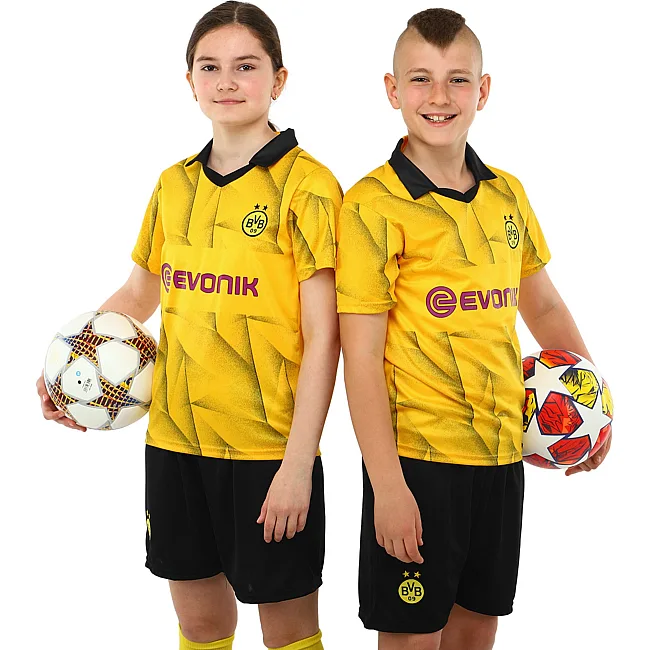 Розпродаж! Футбольна форма дитяча із символікою клубу BORUSSIA DORTMUND гостьова 2024 SP-SPORT CO-6358 20-28