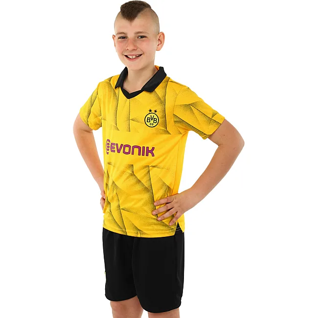 Розпродаж! Футбольна форма дитяча із символікою клубу BORUSSIA DORTMUND гостьова 2024 SP-SPORT CO-6358 20-28