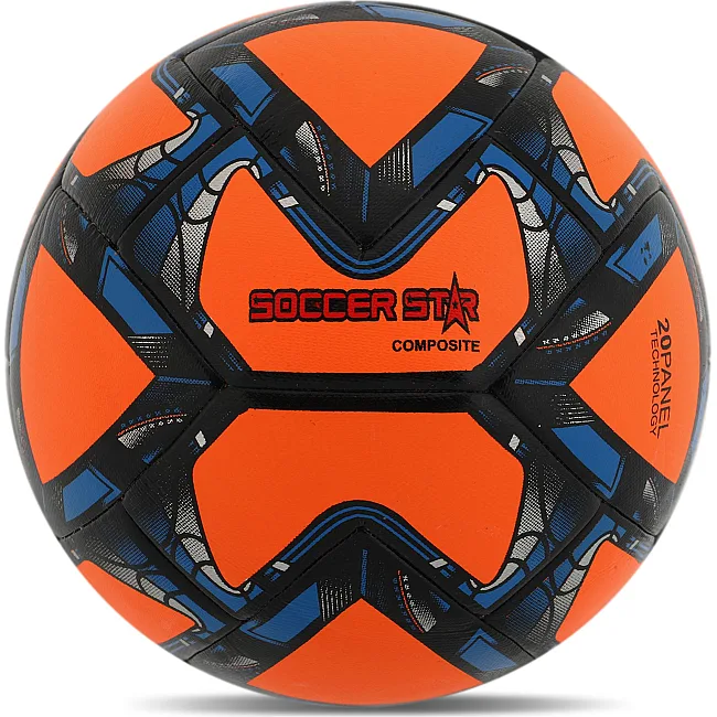 Футбольный мяч HIBRED SOCCER STAR FB-6039 №5 PU (Оранжевый)