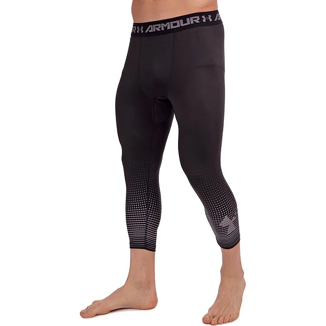 Компрессионные штаны леггинсы тайтсы UNDER ARMOUR CO-8252 (Черный-красный)