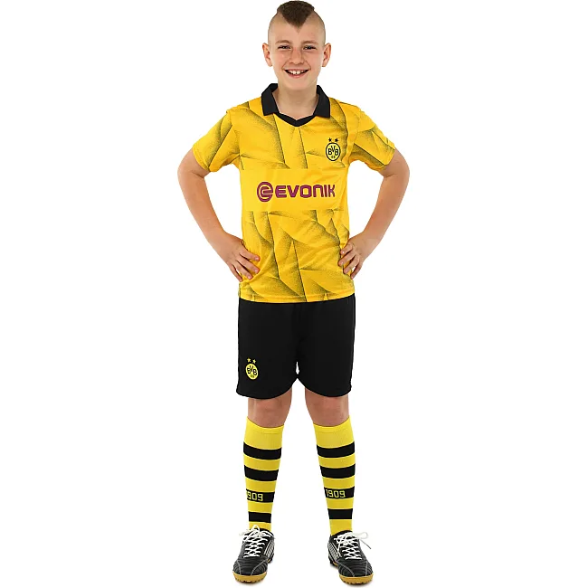 Розпродаж! Футбольна форма дитяча із символікою клубу BORUSSIA DORTMUND гостьова 2024 SP-SPORT CO-6358 20-28