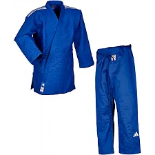 Кимоно для дзюдо Champion III с лицензией IJF | синий/белые полосы | ADIDAS J-IJFB-2