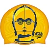 Шапочка для бассейна силиконовая для взрослых SPEEDO SLOGAN PRINT 808385C797 Star Wars C3PO