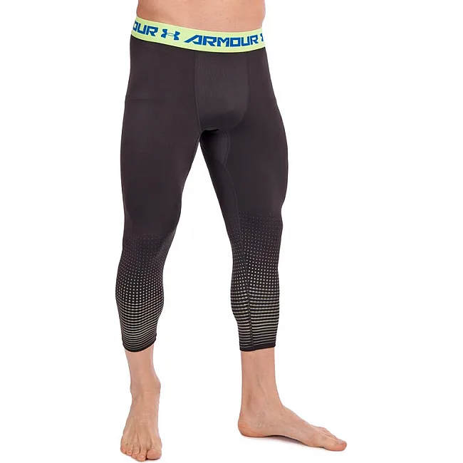 Компрессионные штаны леггинсы тайтсы UNDER ARMOUR CO-8252 (Черный-красный)