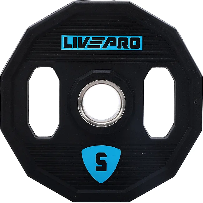 Блины диски полиуретановые 2 Handle металлическая втулка LiveUp LP8023-5 ø51мм 5кг