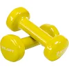 Гантели для фитнеса виниловые ZELART Beauty TA-5225-1 2шт 1кг (Желтый)