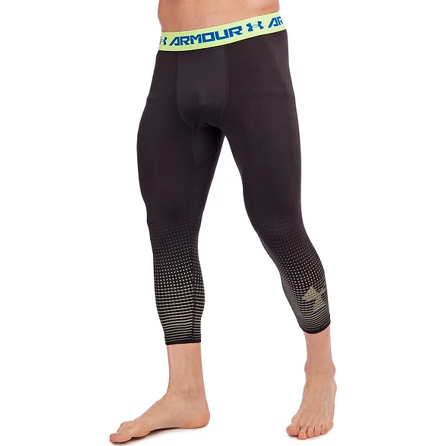 Компрессионные штаны леггинсы тайтсы UNDER ARMOUR CO-8252 (Черный-красный)