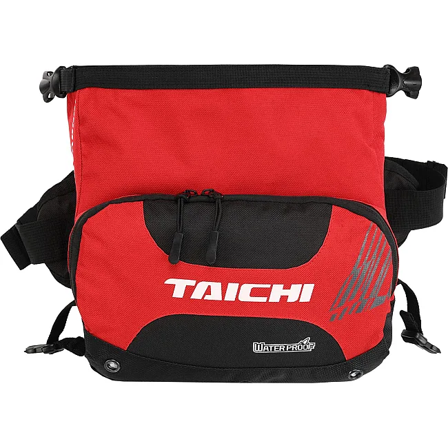 Сумка на пояс через плечо бананка TAICHI MS-6808 7л (Черный-красный)