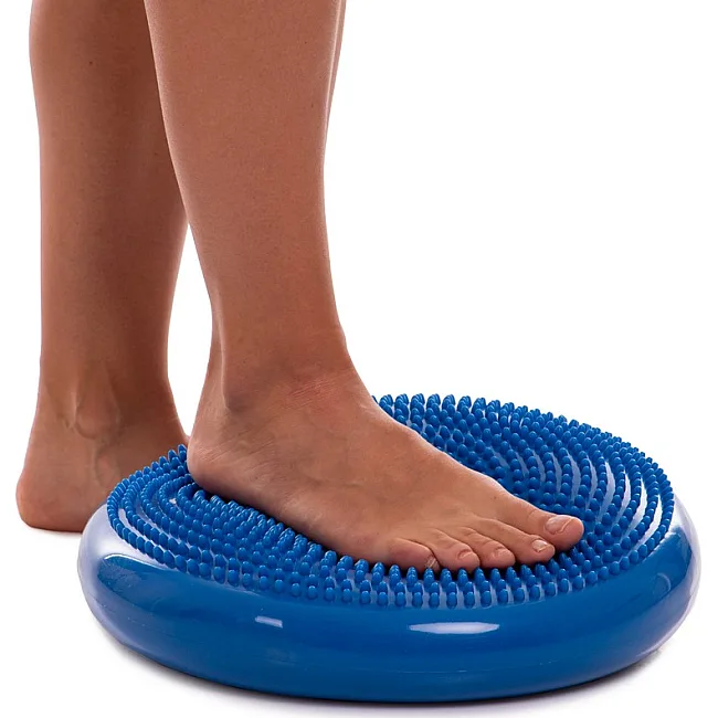 Массажная балансировочная подушка диск балансировочный BALANCE CUSHION ZELART FI-5326 диаметр-34см (Синий)