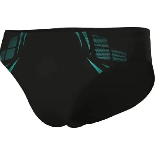 Плавки-слепы для мужчин Arena POSEIDONIA SWIM BRIEFS черный, бирюзовый
