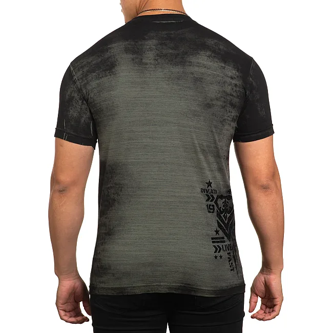 Футболка мужская AFFLICTION Phantom Dawn A25796 Olive
