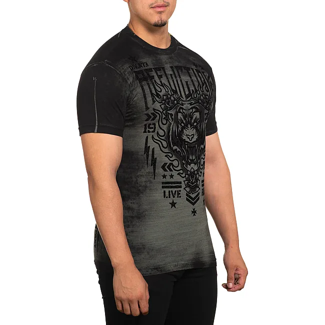 Футболка мужская AFFLICTION Phantom Dawn A25796 Olive