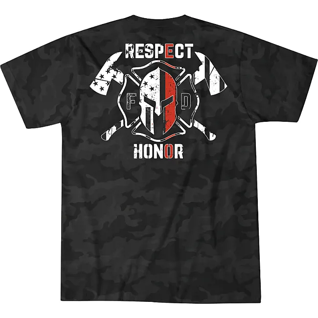 Футболка мужская HOWITZER Respect Fire Black Camo