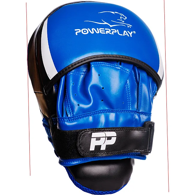 Лапы для бокса POWERPLAY 3050 Черно-Синие PU 
