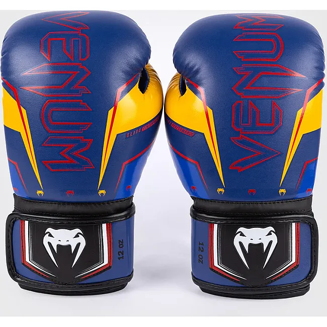 Перчатки для бокса VENUM Elite Evo - Blue Yellow