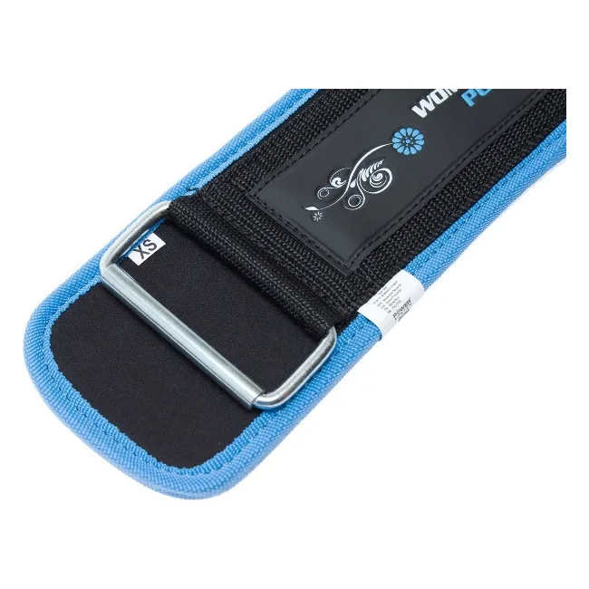 Пояс для становой тяги POWER SYSTEM PS-3210 Woman's Power неопреновый Blue
