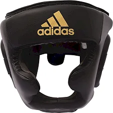 Шлем для бокса Speed Super Pro Training Extra Protect (черный-золотой) ADIDAS ADISBHG041