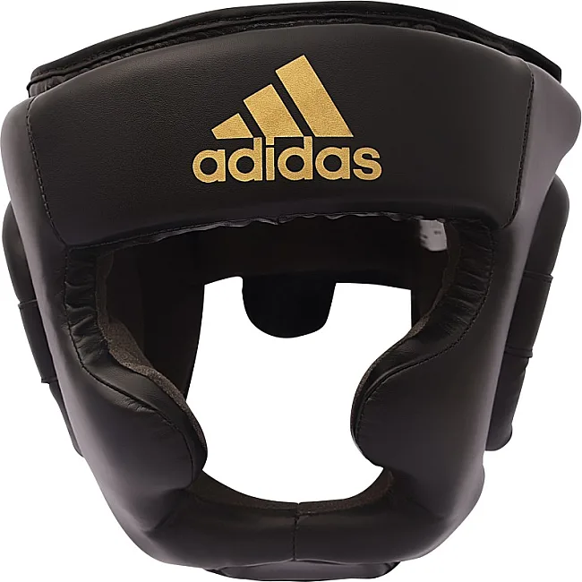 Шлем для бокса Speed Super Pro Training Extra Protect (черный-золотой) ADIDAS ADISBHG041