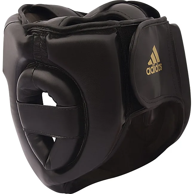 Шлем для бокса Speed Super Pro Training Extra Protect (черный-золотой) ADIDAS ADISBHG041