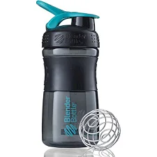 Спортивный шейкер-бутылка BLENDERBOTTLE SportMixer Flip 20oz/590мл Black/Teal