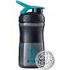 Спортивный шейкер-бутылка BLENDERBOTTLE SportMixer Flip 20oz/590мл Black/Teal