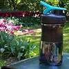 Спортивный шейкер-бутылка BLENDERBOTTLE SportMixer Flip 20oz/590мл Black/Teal