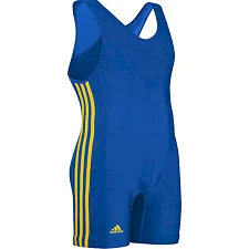 Трико для боротьби Adidas 3 Stripe (синій, aS-102s-Royal\Gold)