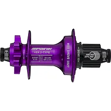 Втулка велосипедная задняя SPANK HEX J-Type Boost R148 Microspline 32H, Purple