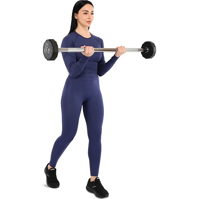 Штанга неразборная с фиксированным весом прямая PEV HAMMER STRENGHT TA-9979-15 (Черный)