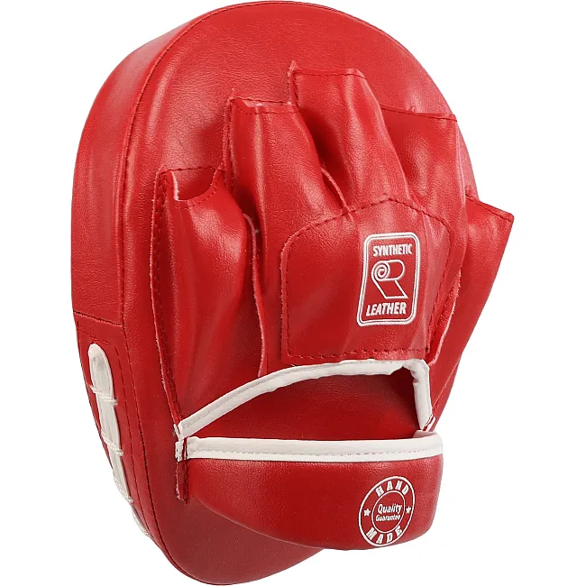 Лапа боксерская изогнутая тренировочная BOXER NEW 2011-N (Красный)