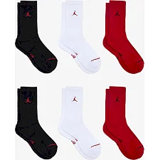Шкарпетки NIKE U J ED CUSH PLY CREW 6PR - 144 чорний, білий, червоний