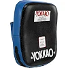 Лапа боксерская изогнутая тренировочная кожа YOKKAO YKO-217 (Черный-желтый)