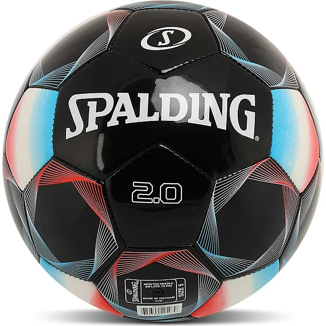 Футбольный мяч SPALDING 2.0 66005Z (Черный-голубой)