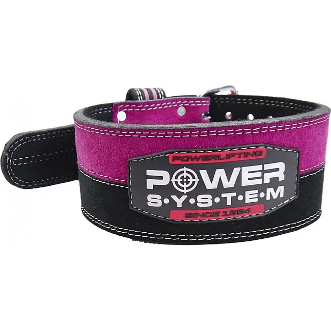 Пояс для важкої атлетики Power System PS-3850 Strong Femme Black/Pink
