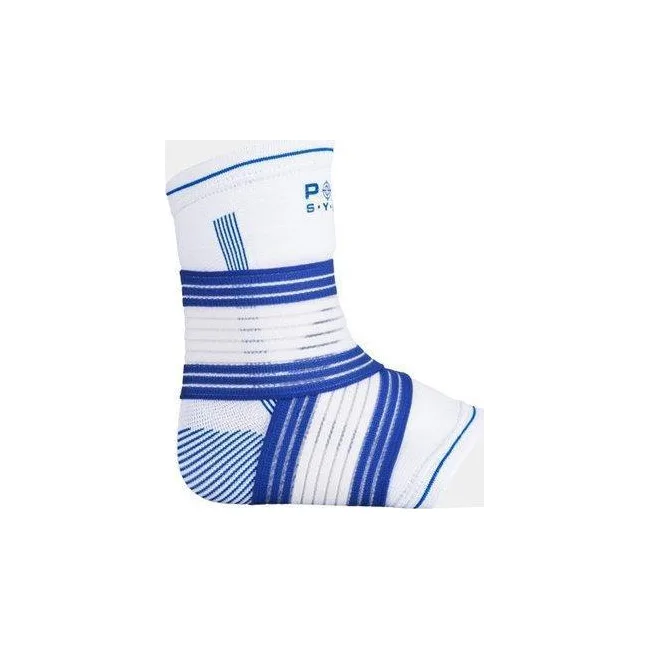 Бандажі на гомілкостоп Power System PS-6009 Ankle Support Pro Blue/White (1шт.)