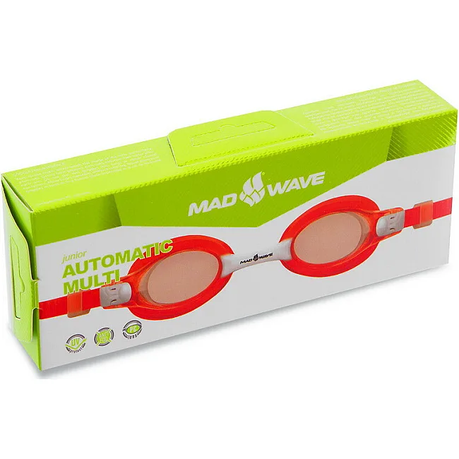 Очки для плавания юниорские MADWAVE JUNIOR AUTO MULTI M041602 (Розовый)