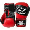 Боксерские перчатки Thai Professional BG7 Черные с красным
