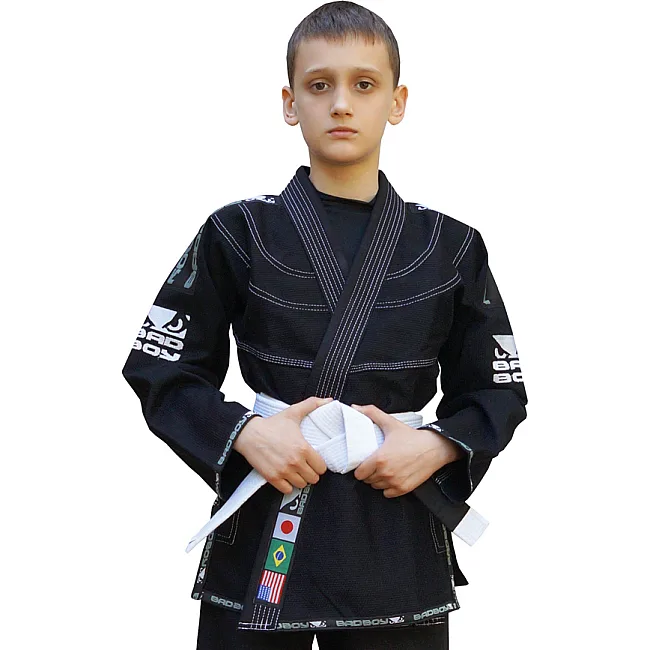 Кимоно детское для Бразильского Джиу Джитсу Bad Boy Limited Series Черное