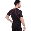 Футболка компрессионная с коротким рукавом мужская LIDONG LD1102 (Черный-салатовый)