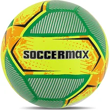 Футбольный мяч HYBRID SOCCERMAX FB-4120 №5 PU (Желтый-зеленый)