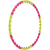 Обруч для похудения массажный разборной Хула Хуп
 SPORT HOOP JS-6013 8 секций
-лимонный