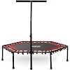 Батут для фитнеса Neo-Sport 1104 с перилами 4 фута 127 см черно-красный