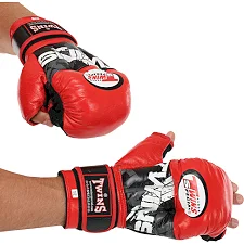 Перчатки для рукопашного боя TWINS TWINS/MMA-Rep 0275 (Красный-черный)
