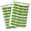Набор наклеек на обода SPANK Decal kit, Green