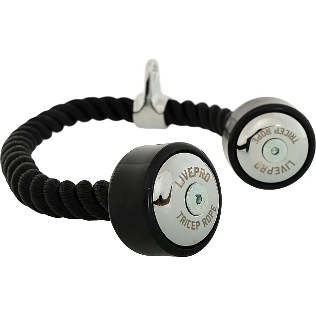 Канат гибкая тяга для трицепса с двойным хватом LiveUp LP8720  длина 70см